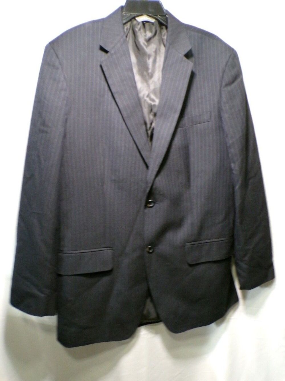 Merona Men's 42 Long Pinstripe Suit Jacket Blazer Notch Lapel Vintage